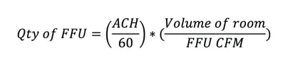 Equation to calculate quantity of FFUs