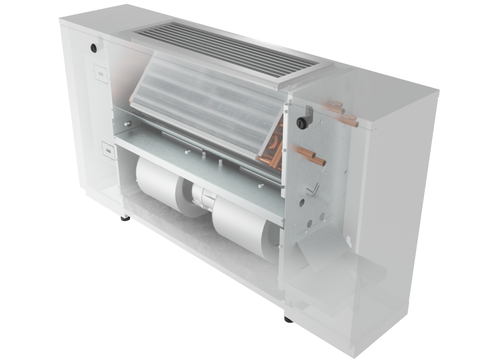 FCVE with a cutaway showing the EC motors