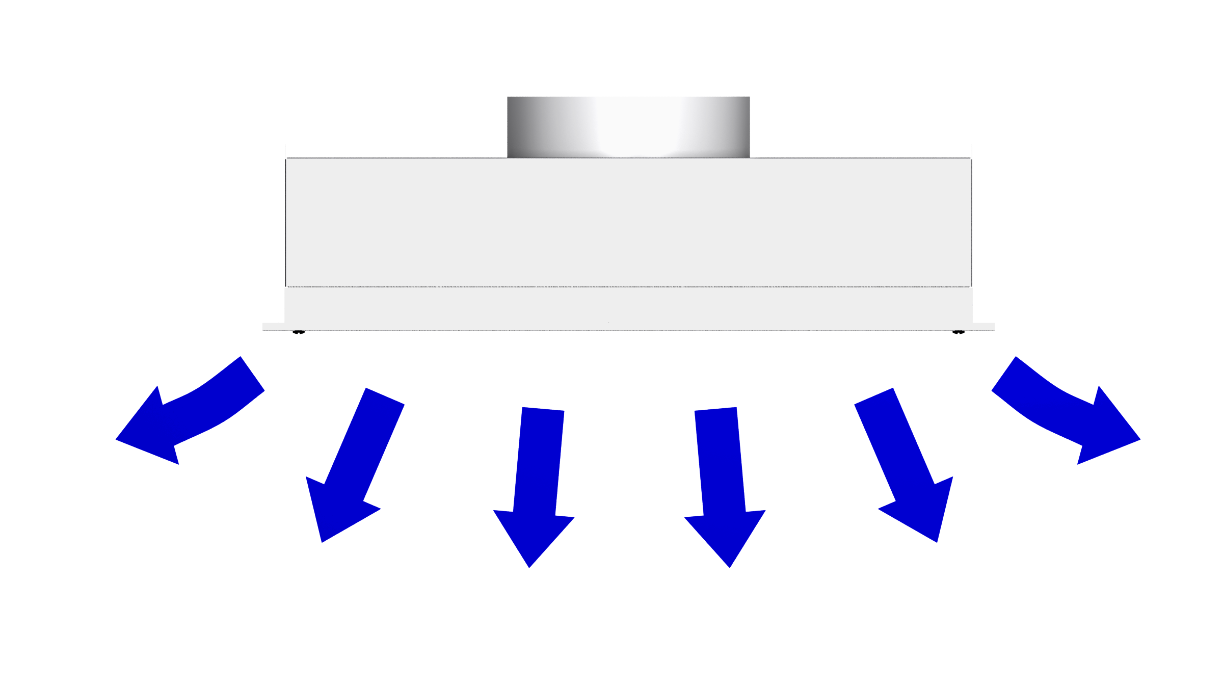 Flush-face radial-flow diffuser