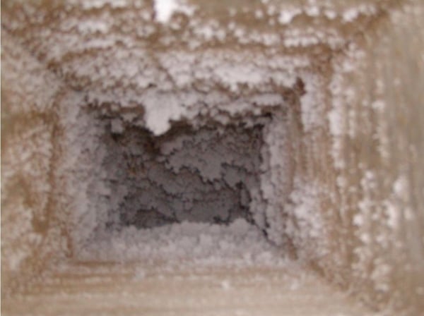 Particulate build up in duct