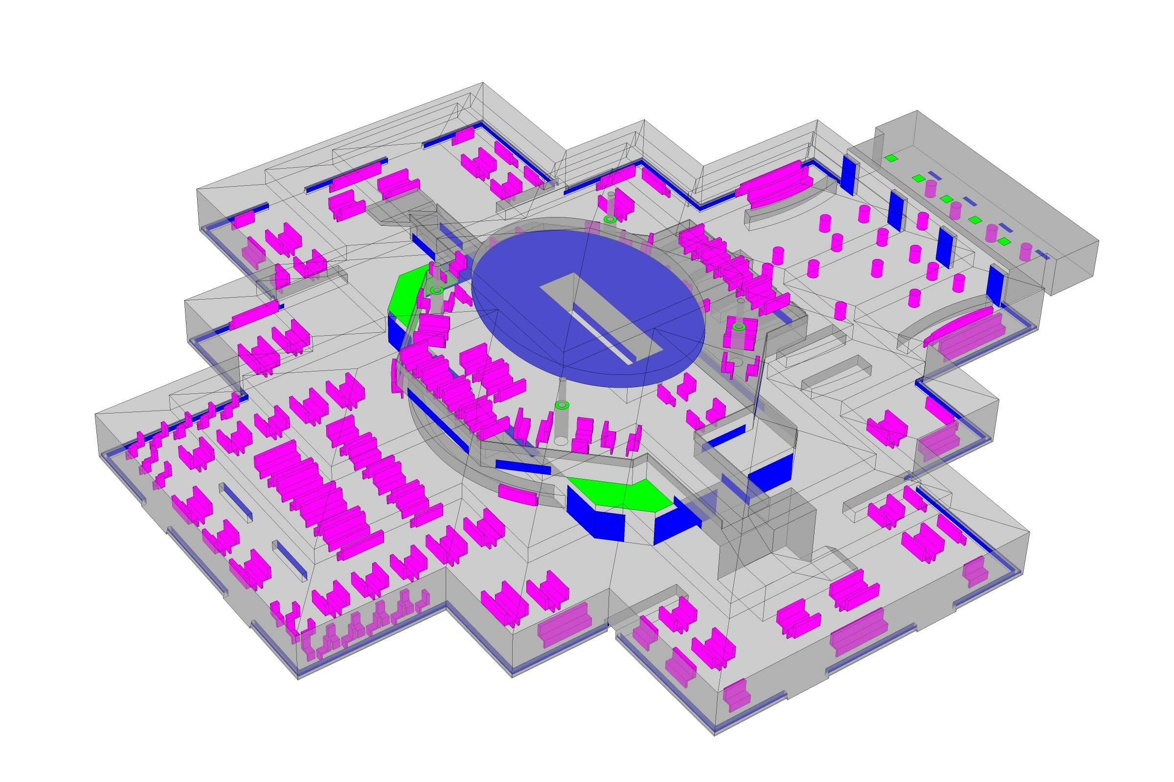 Food court layout