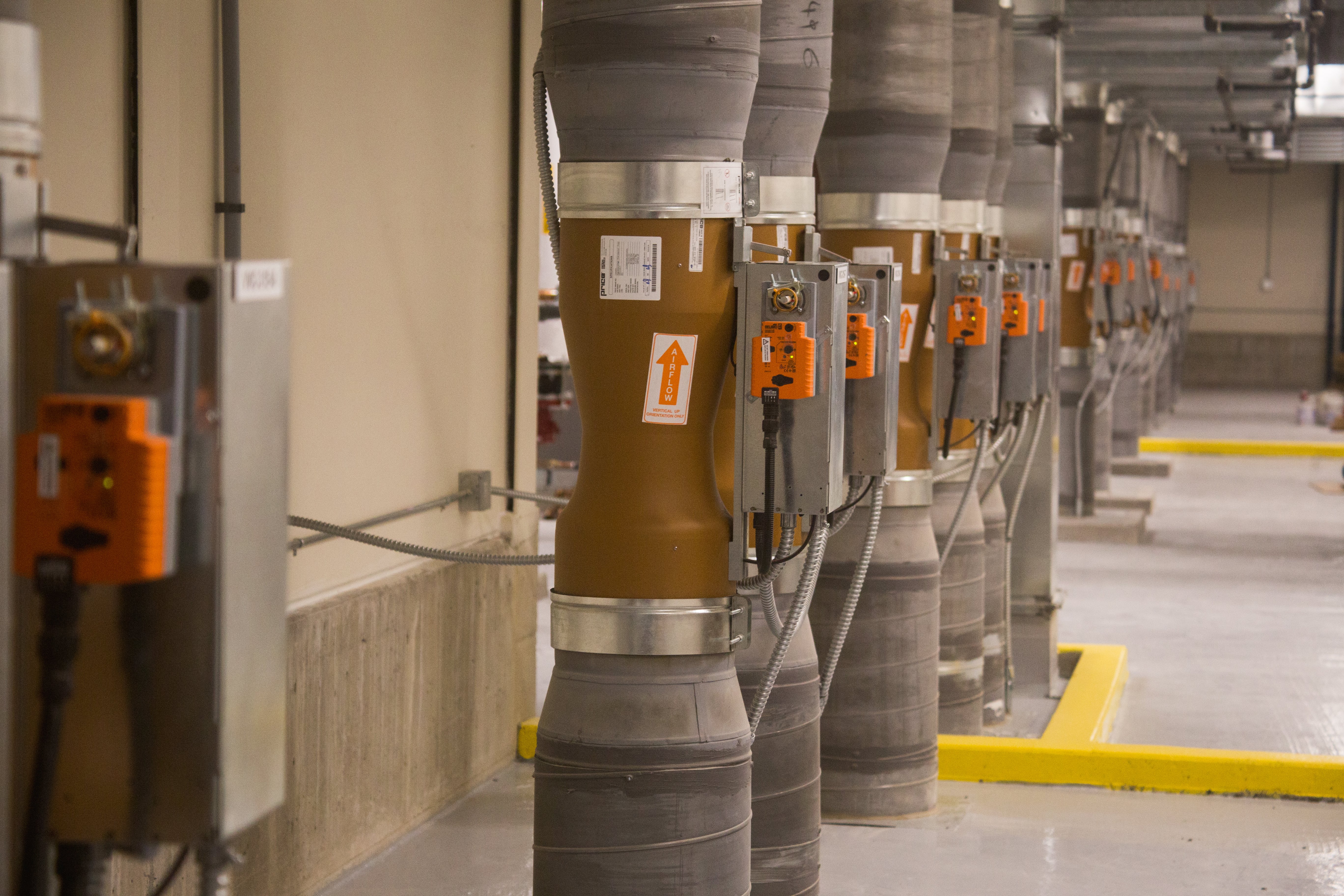 Venturi valves installed in a laboratory