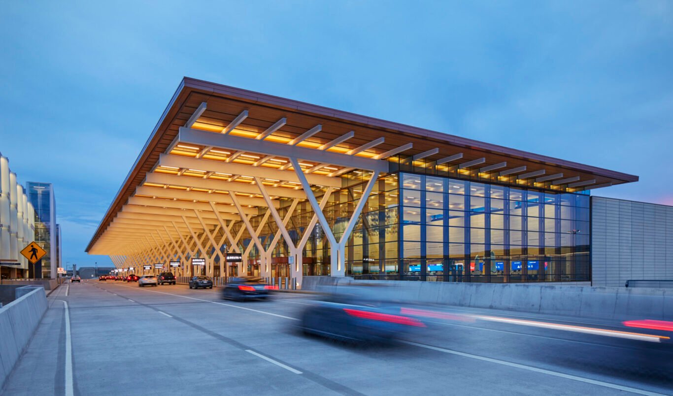 Exterior view of the Kansas City International Airport