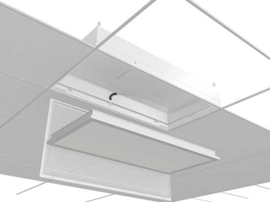 Ceiling-mounted Laminar Flow Diffuser