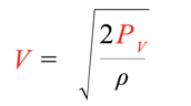 Air velocity equation