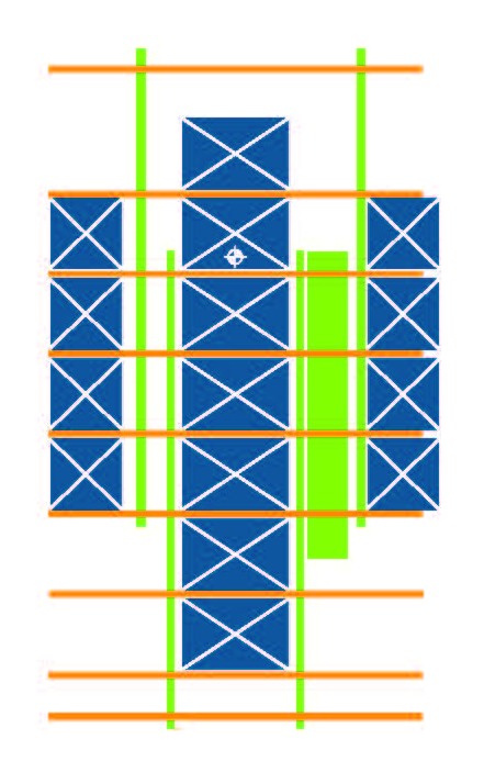 Custom diffuser layout meets ASHRAE 179 and coordinates medical equipment