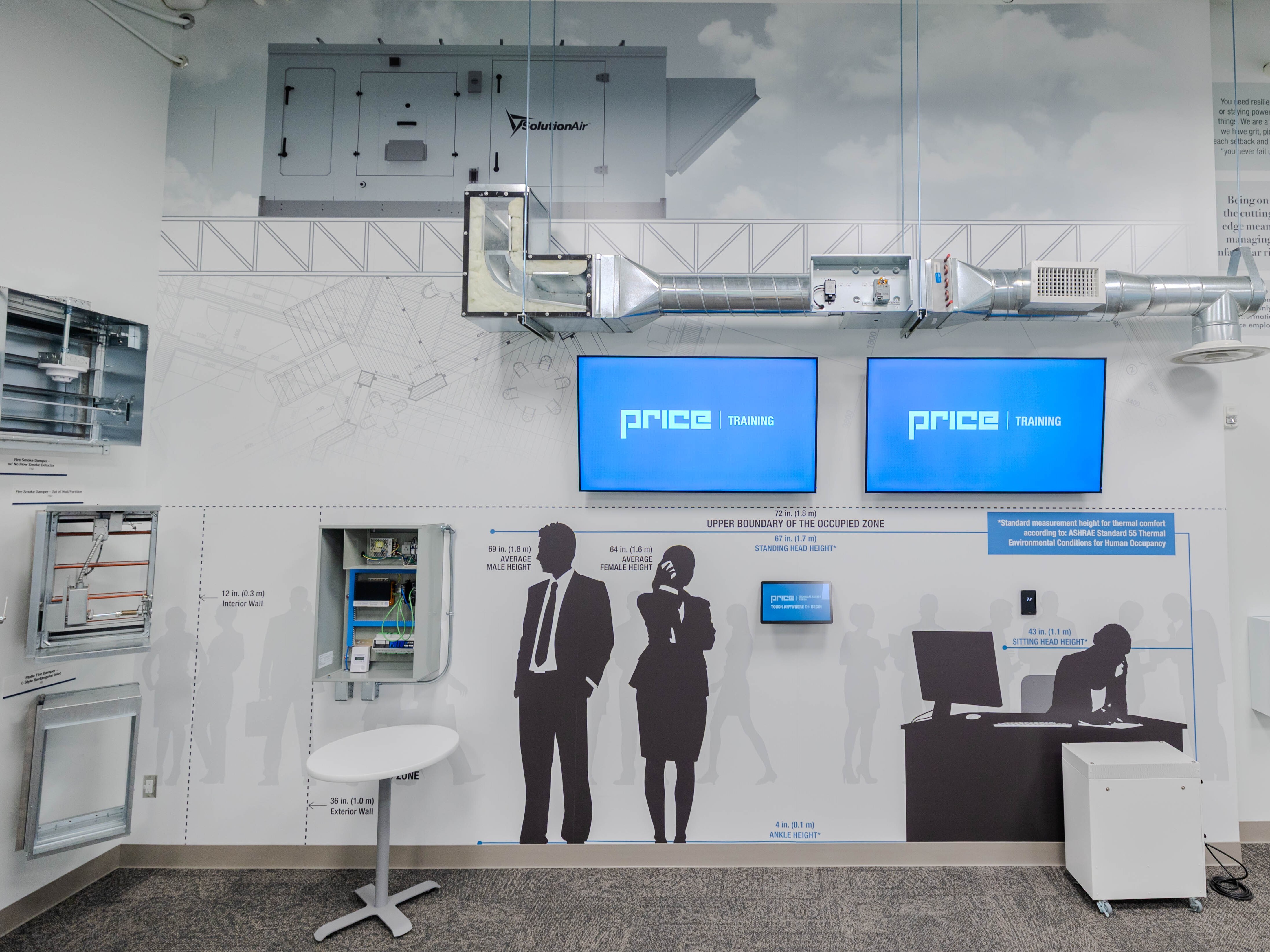 A display wall at PTCN