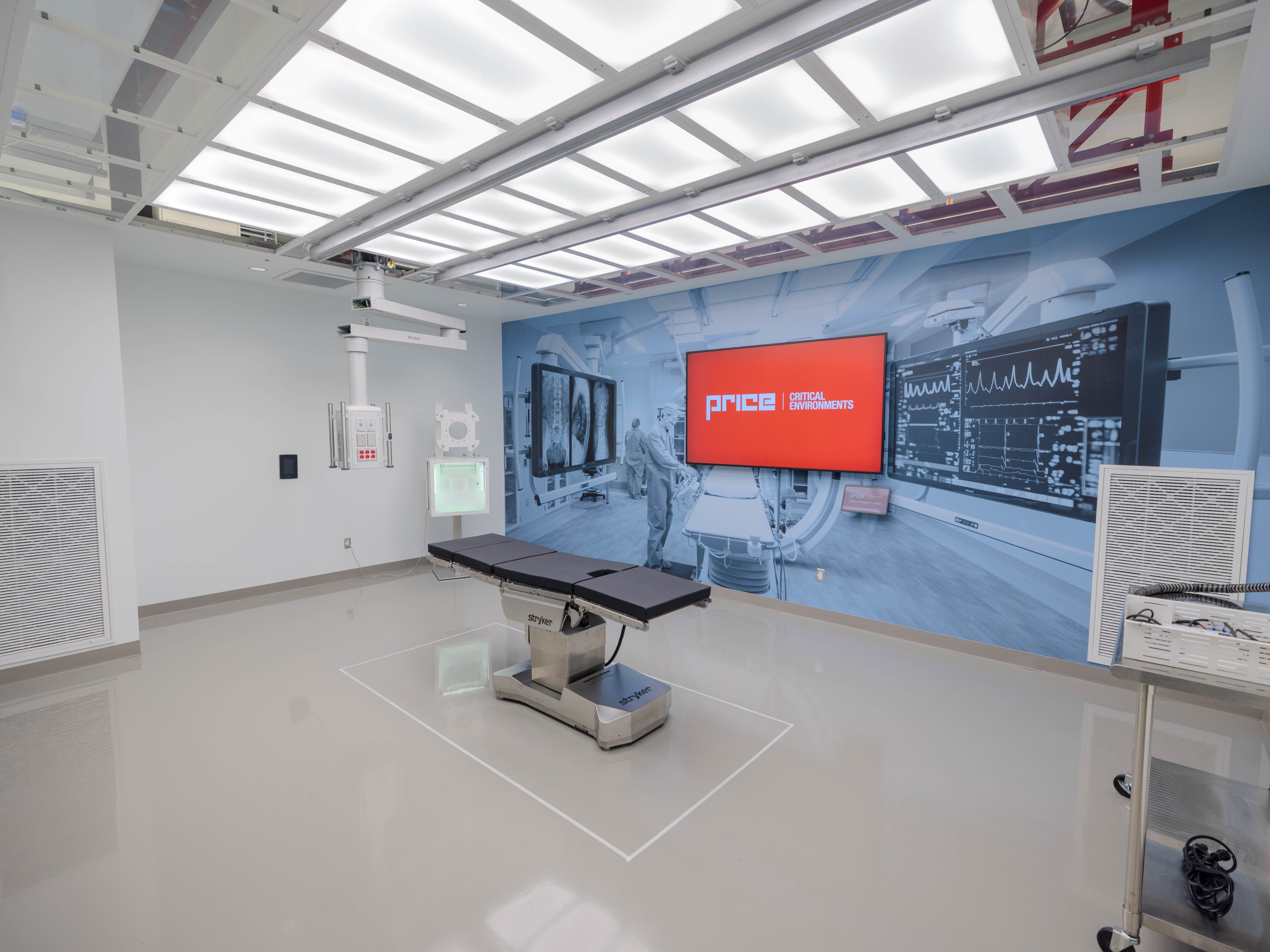 The Hybrid Operating Room Ultrasuite Display area