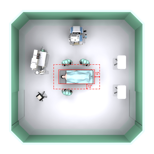 Primary supply diffuser array coverage area