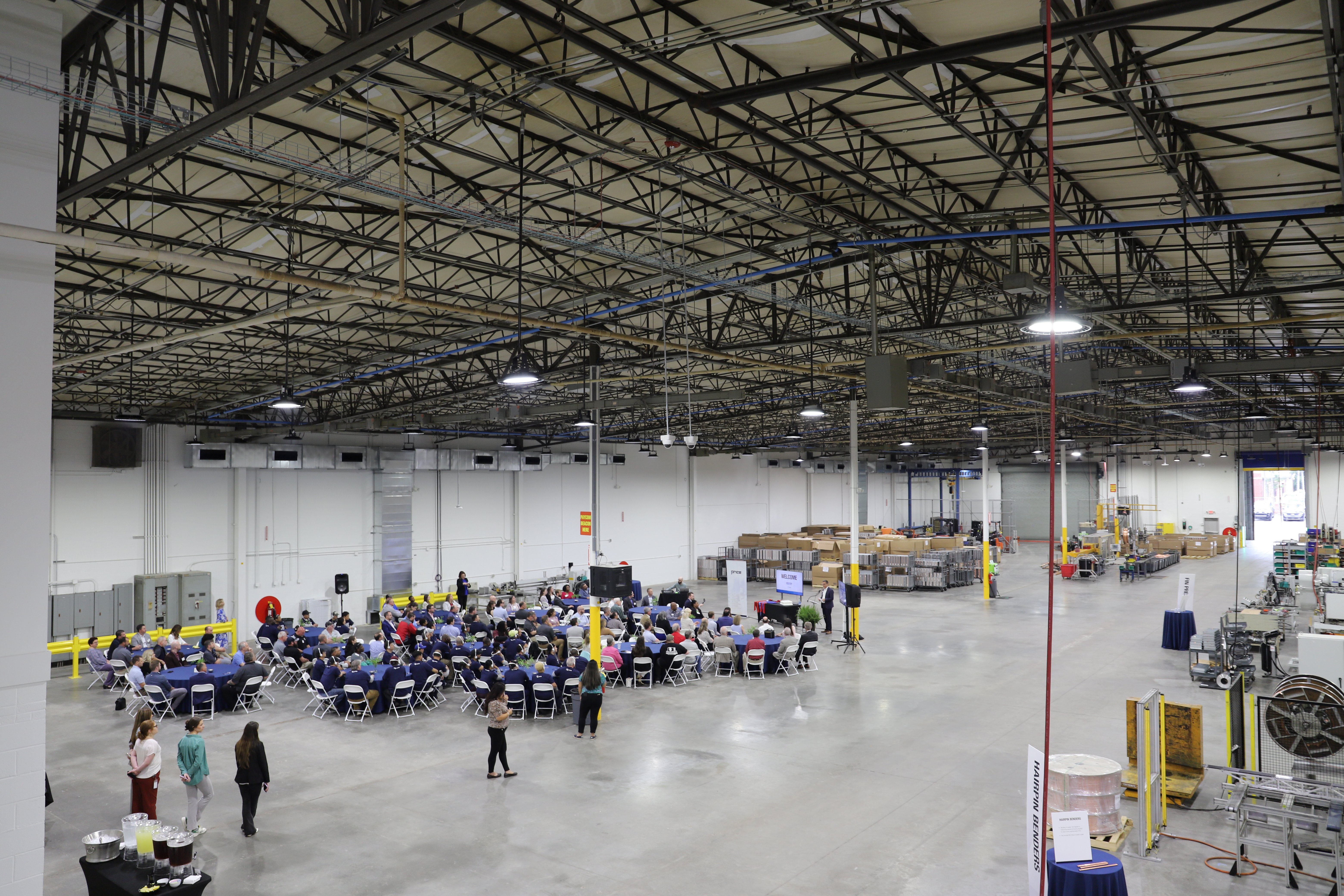 The interior of Price's Progress facility
