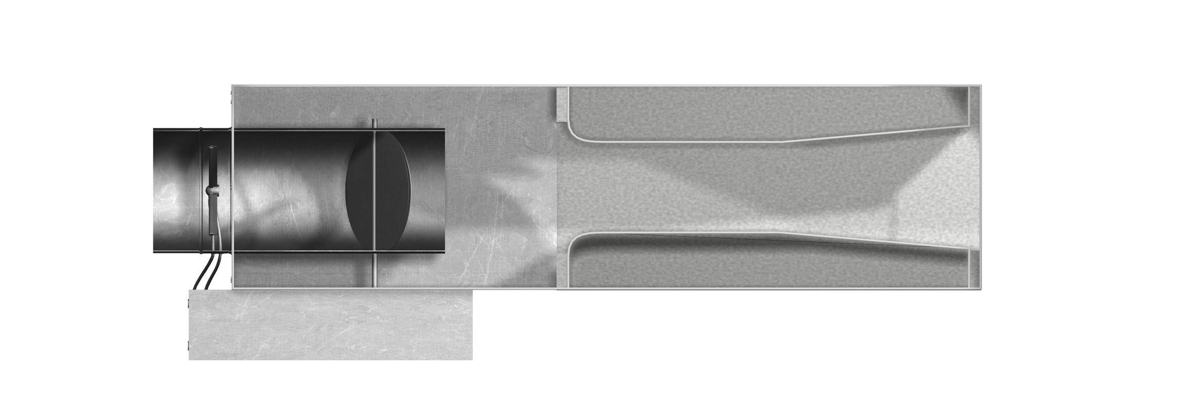 Cutaway illustration of an SDV with silencer