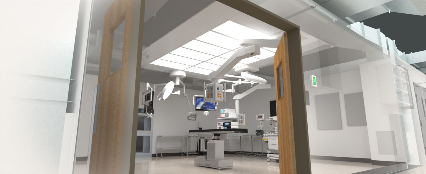 Ultrasuite +Climate installed in a hospital OR