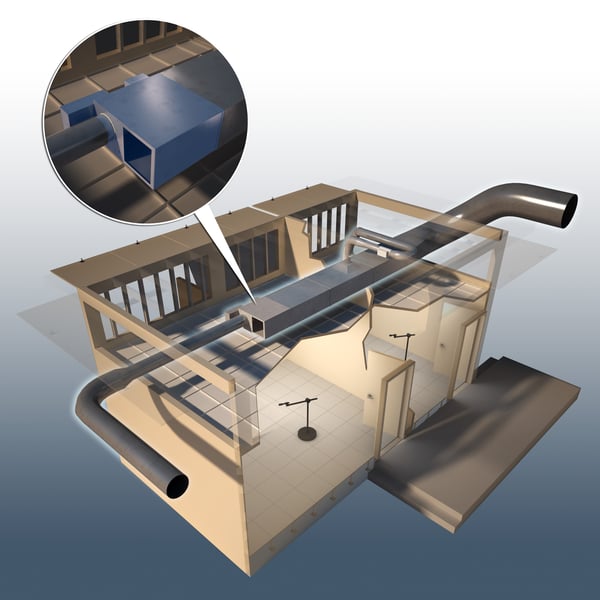  Atlanta’s In-Situ Acoustical Test Chamber measures radiated and discharge sound of a fan-powered device.