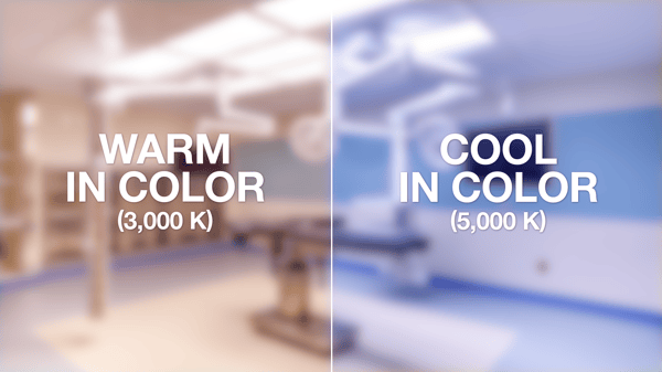 Warm and cool color temperatures