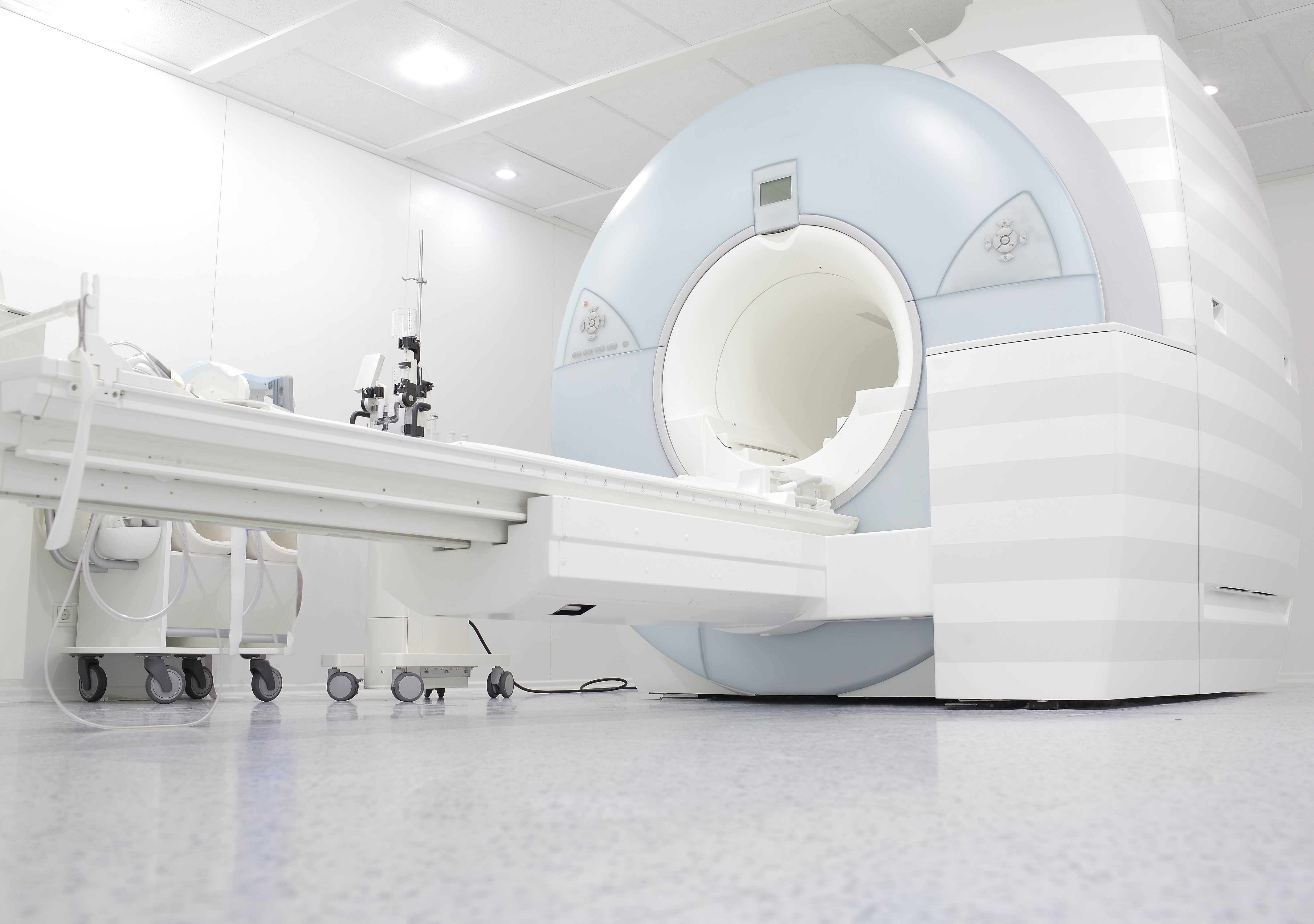 A magnetic resonance imaging (MRI) room