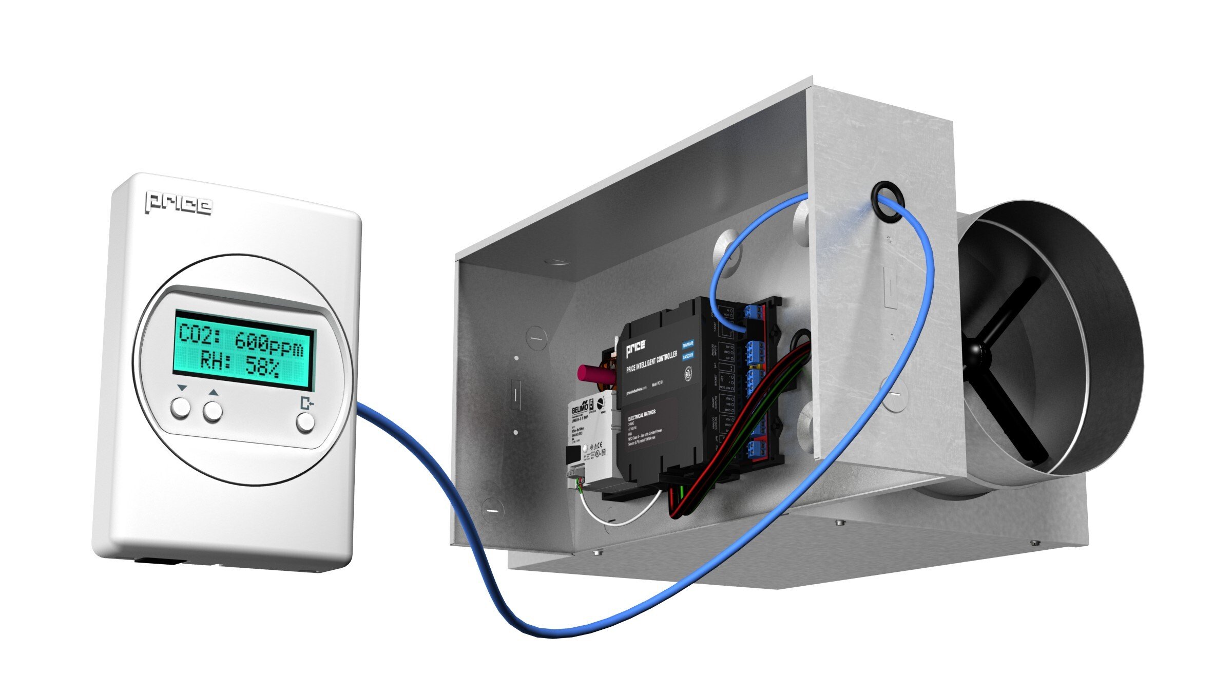 Price’s Single-Duct Terminal Unit with the CO2/RH Thermostat