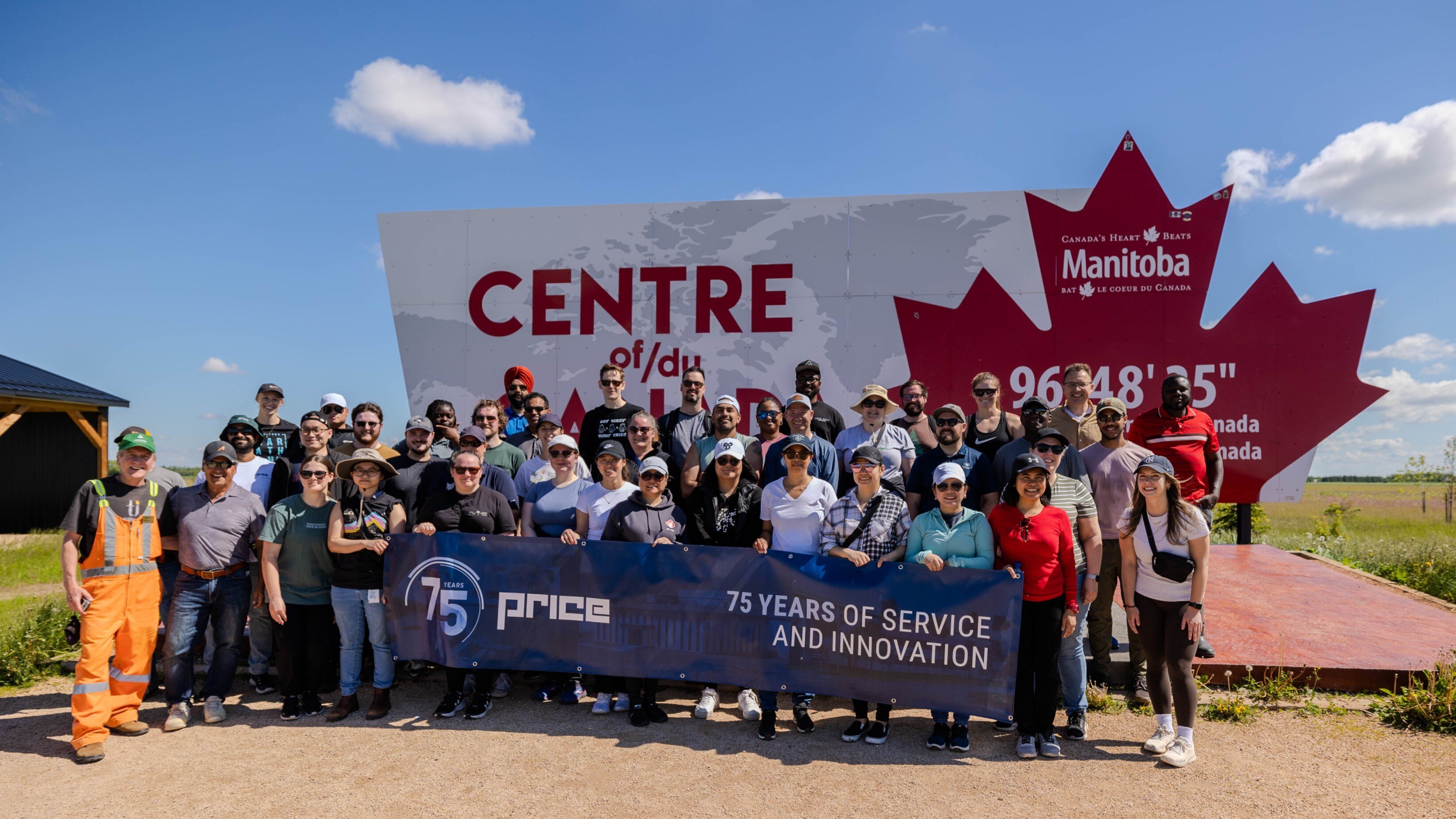 Price Winnipeg team members at tree-planting event