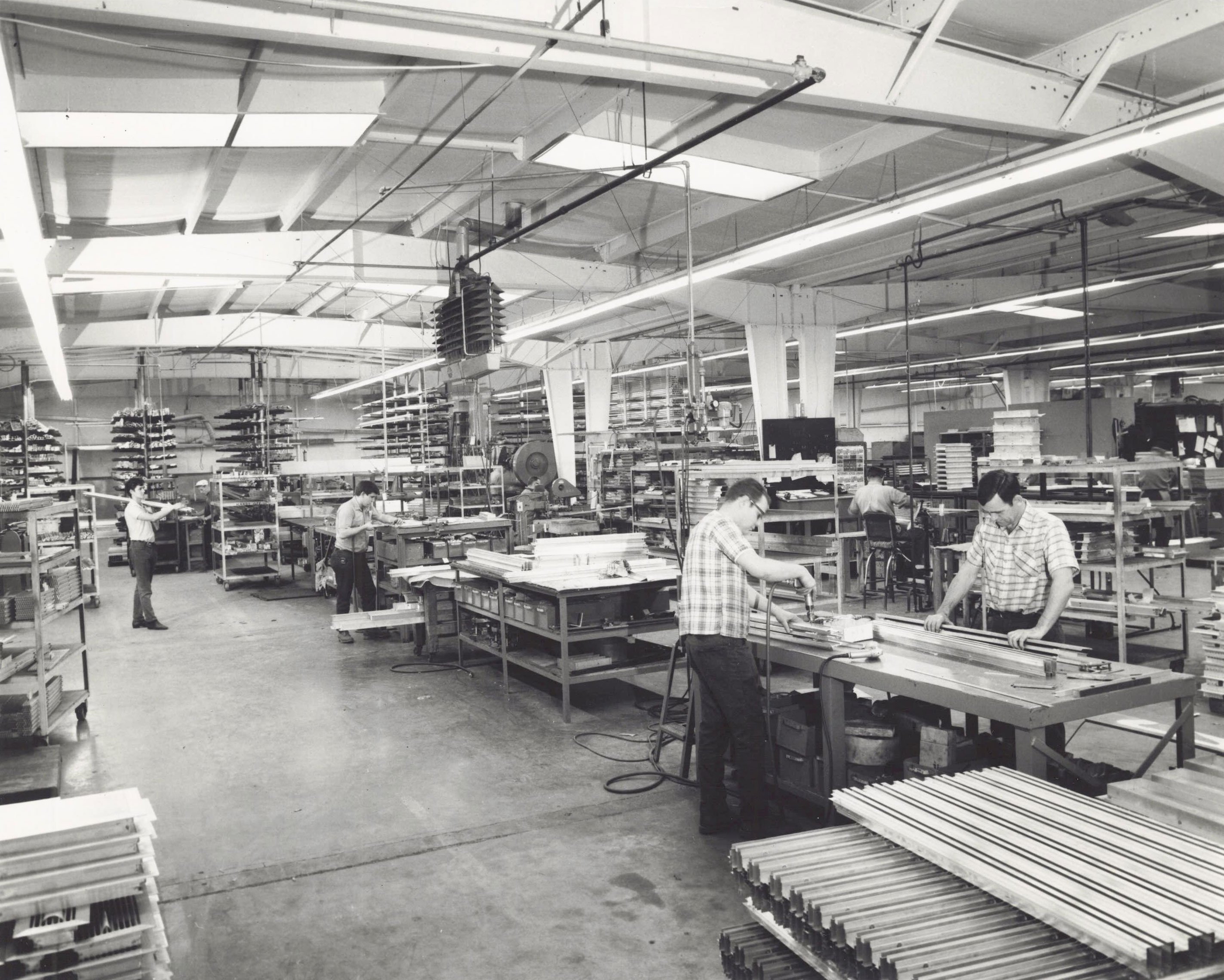 Price team members working in the Winnipeg factory