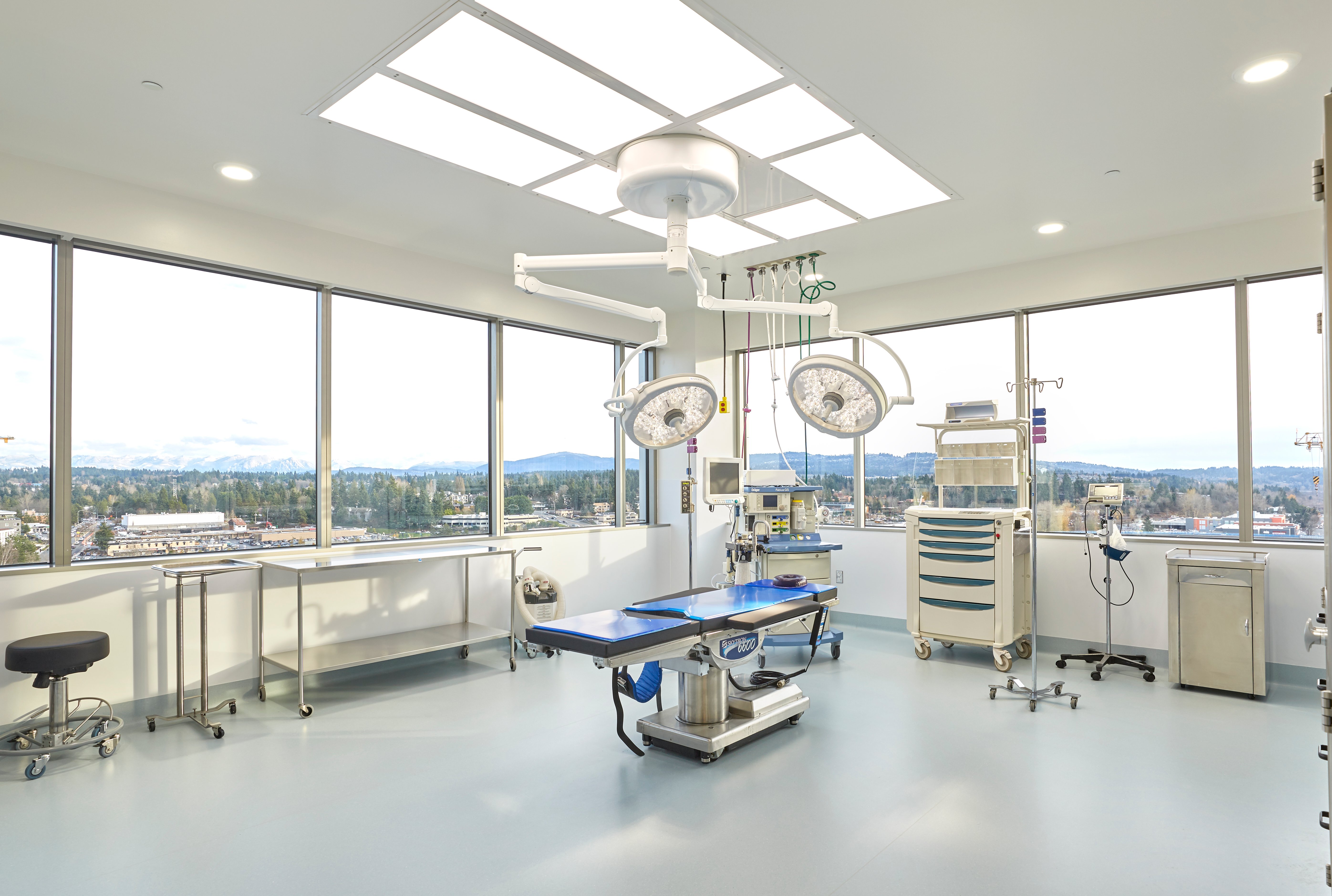 A hospital operating room featuring the Price Ultrasuite